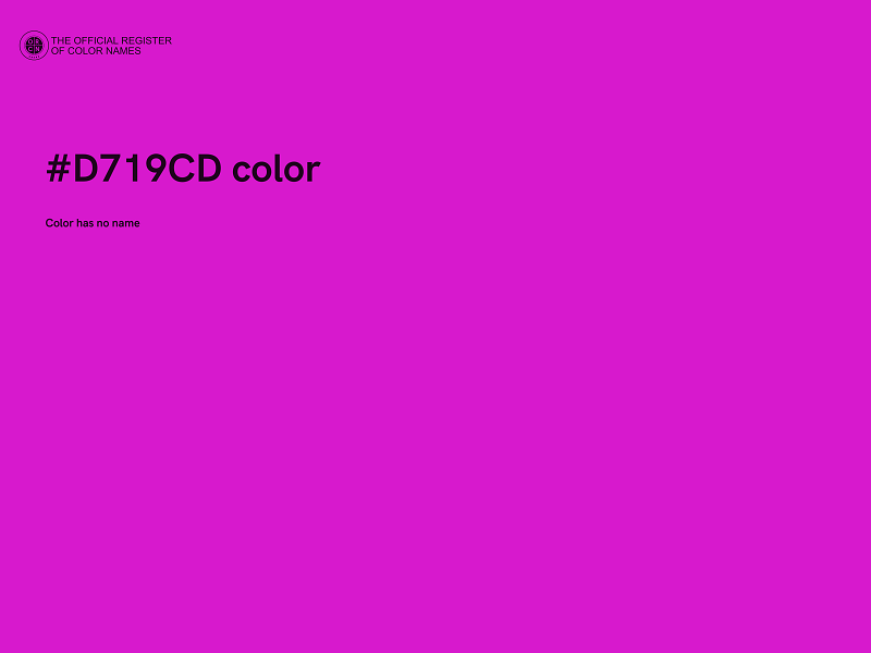 #D719CD color image