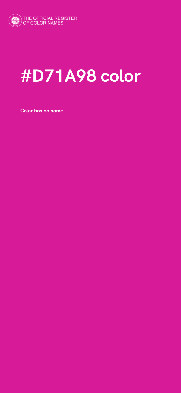 #D71A98 color image