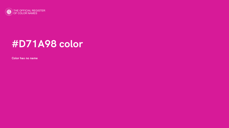 #D71A98 color image