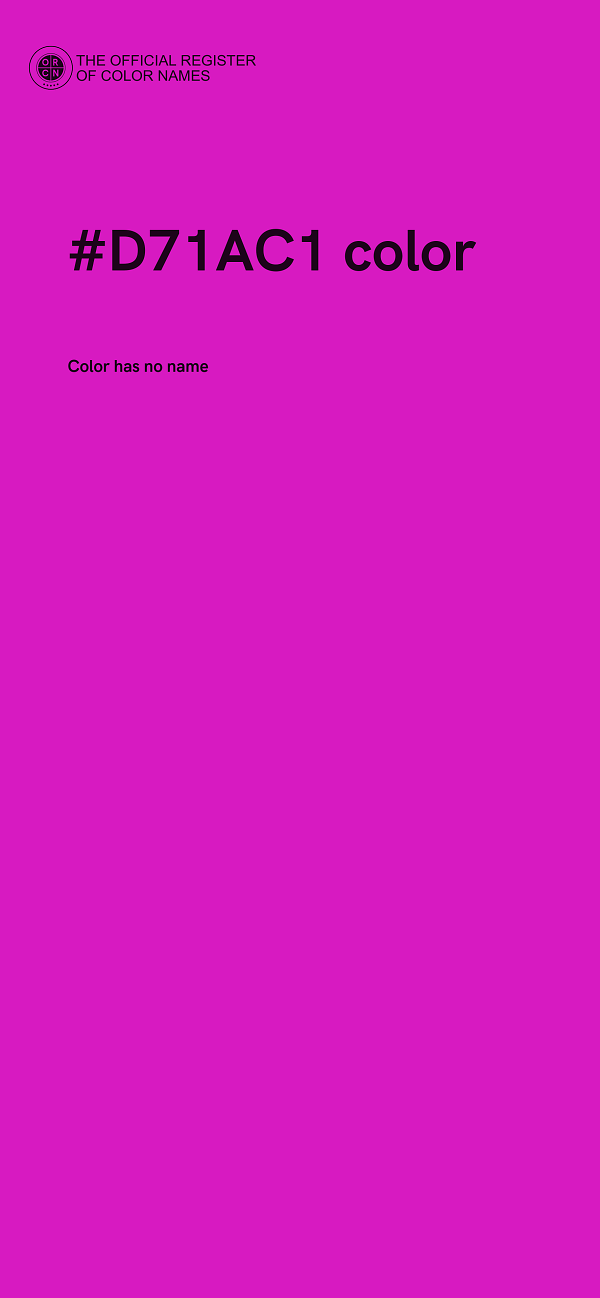 #D71AC1 color image