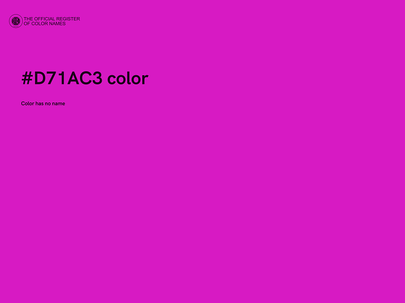 #D71AC3 color image