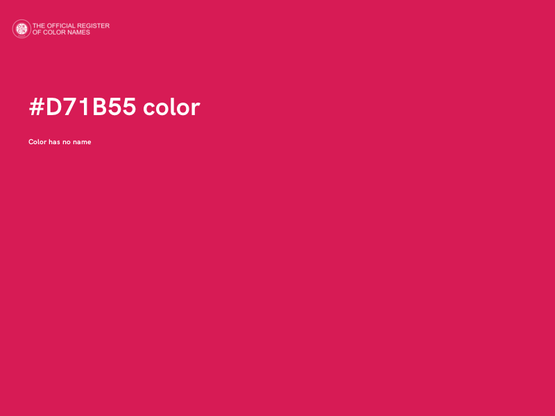 #D71B55 color image