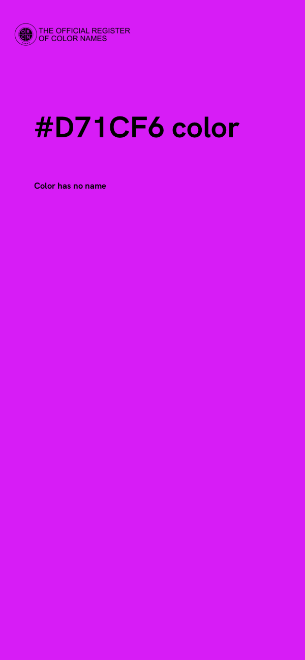 #D71CF6 color image