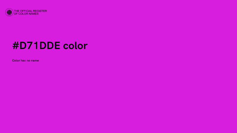#D71DDE color image