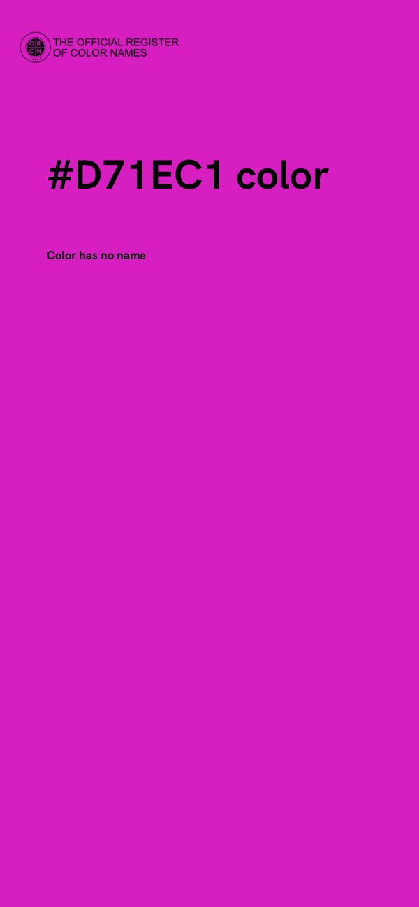 #D71EC1 color image