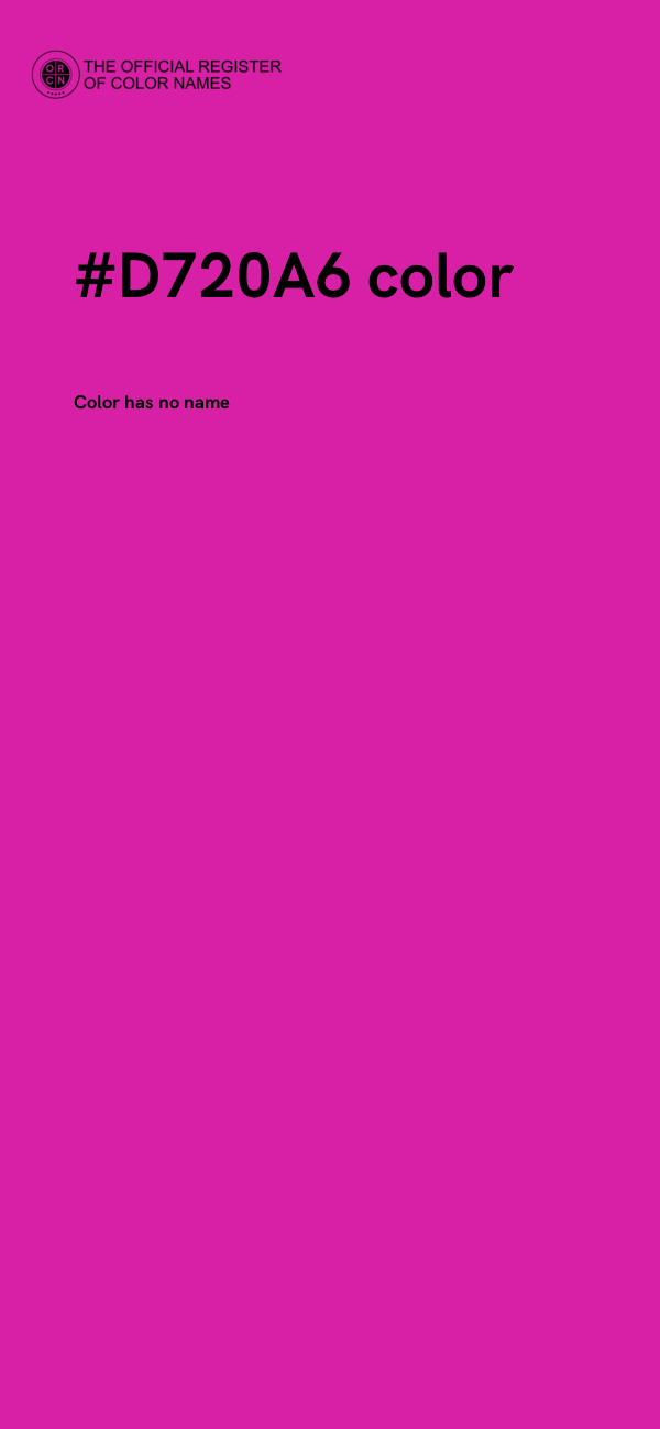 #D720A6 color image