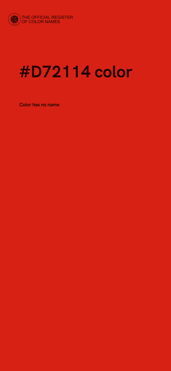 #D72114 color image