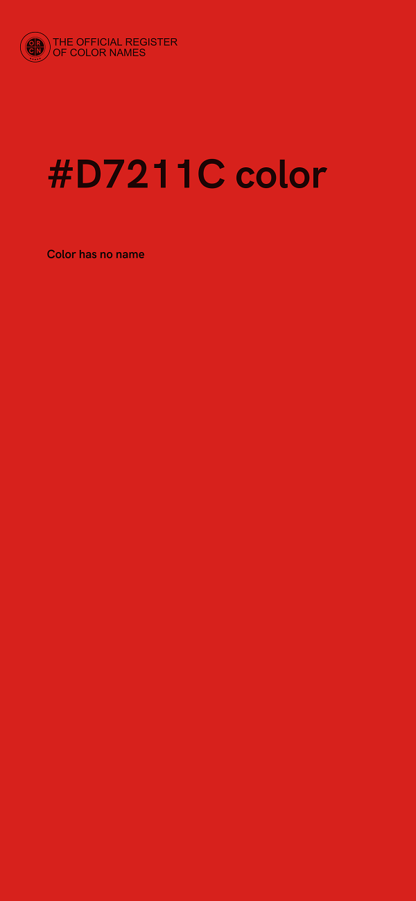 #D7211C color image