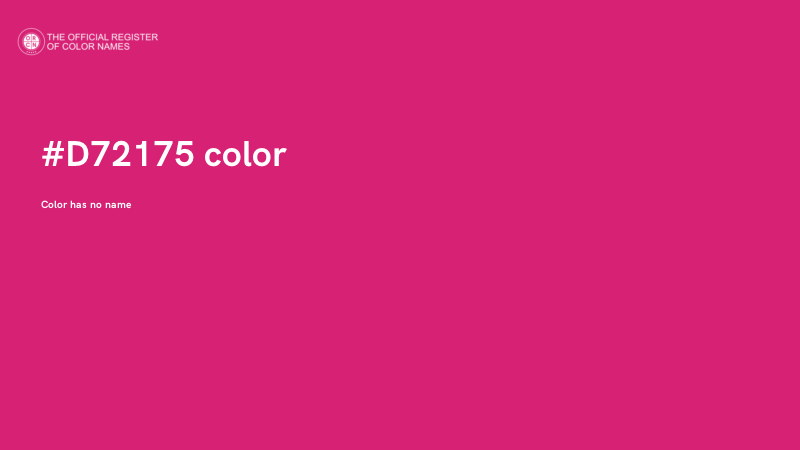 #D72175 color image
