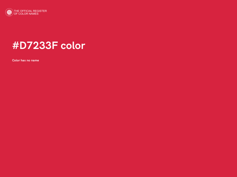 #D7233F color image
