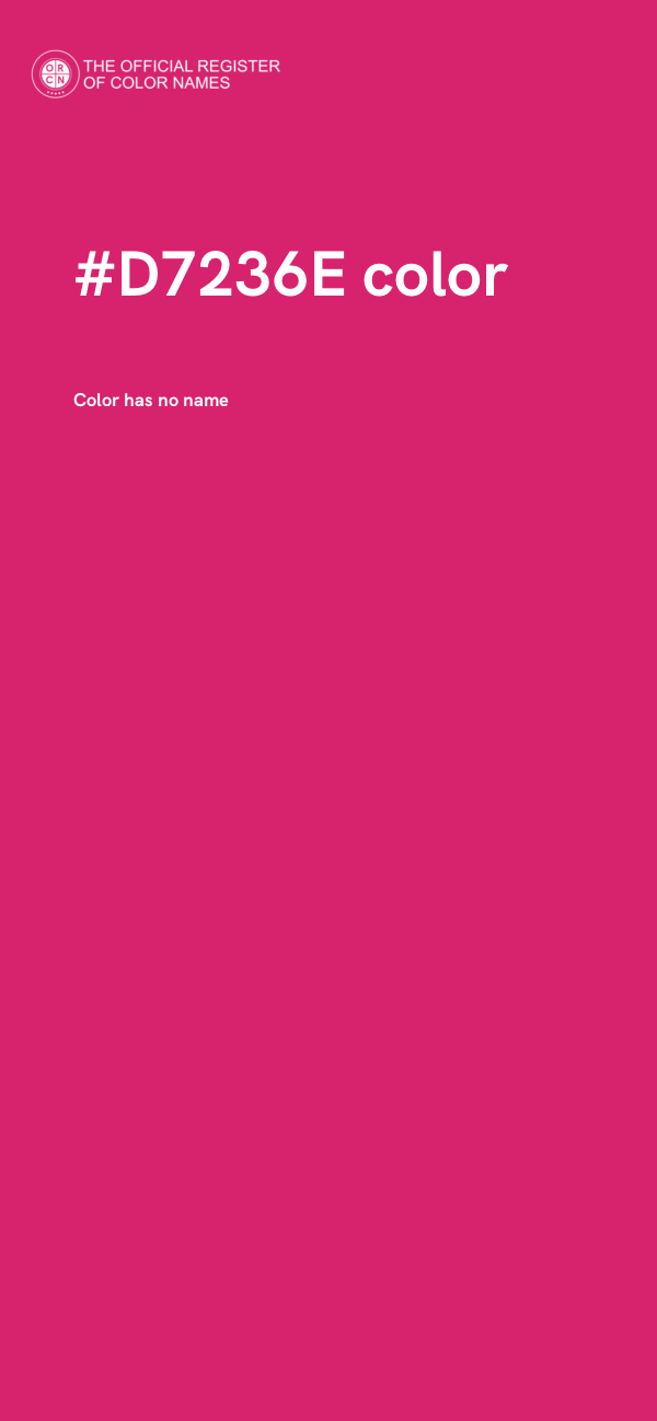 #D7236E color image