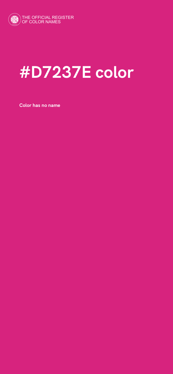#D7237E color image
