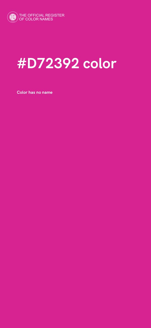 #D72392 color image