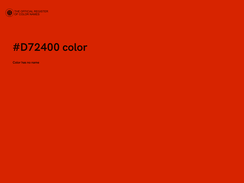 #D72400 color image