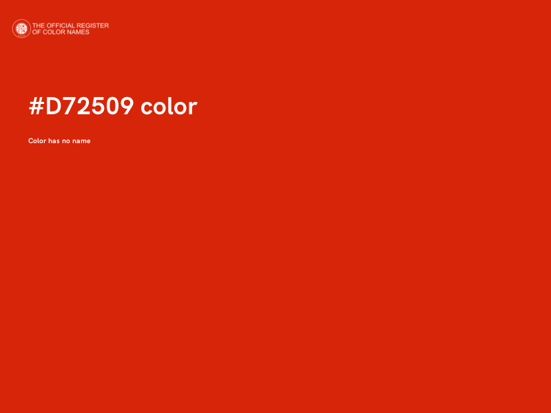 #D72509 color image