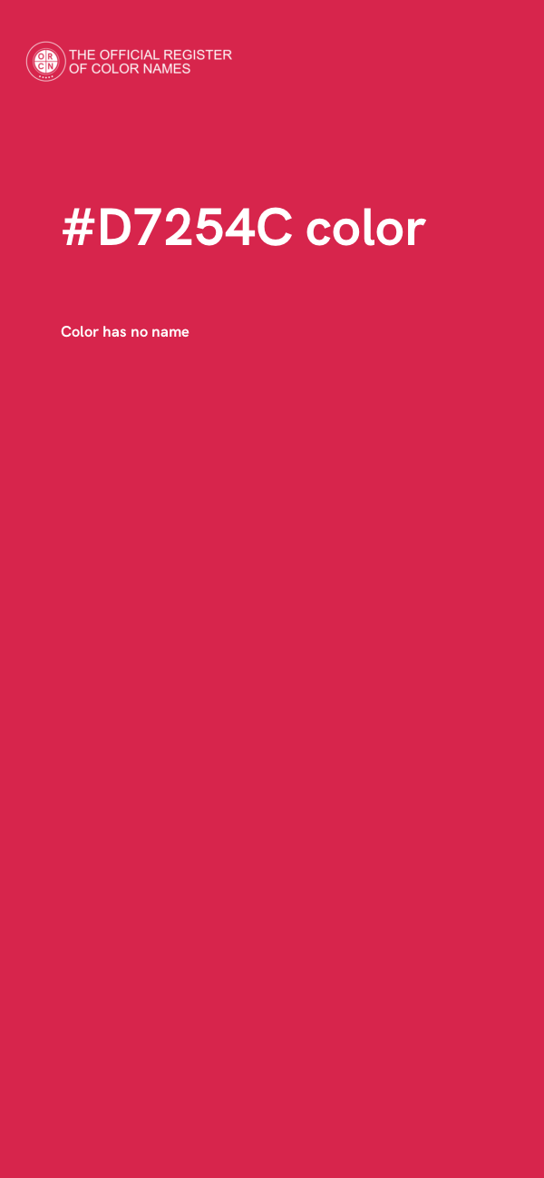 #D7254C color image