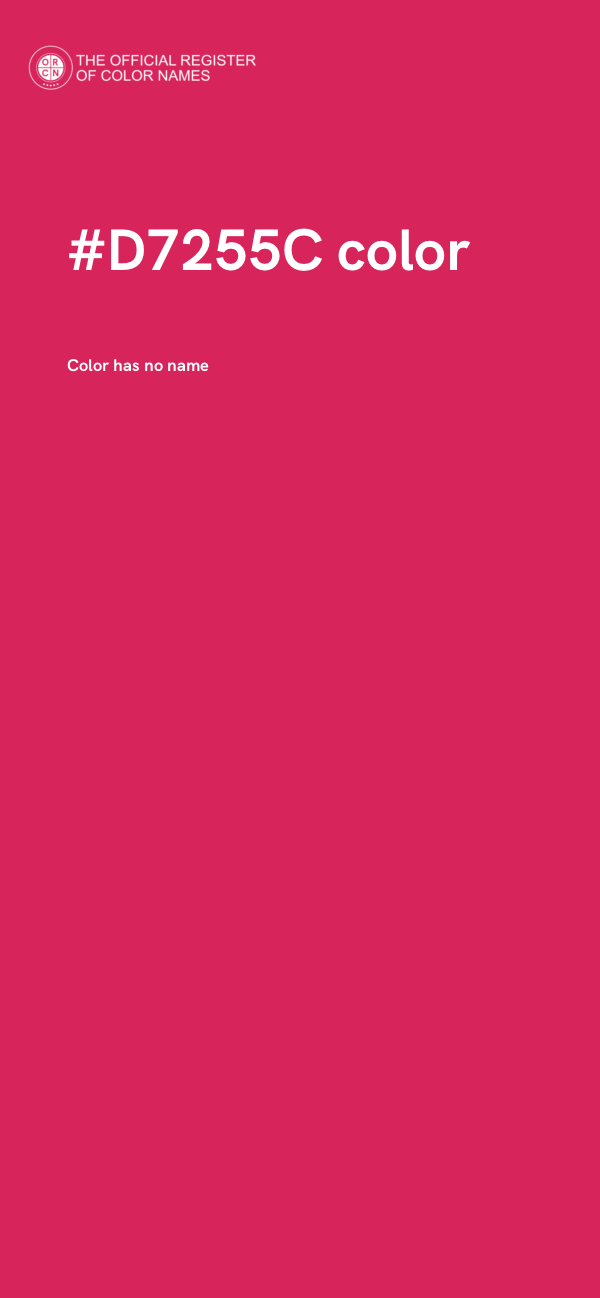 #D7255C color image