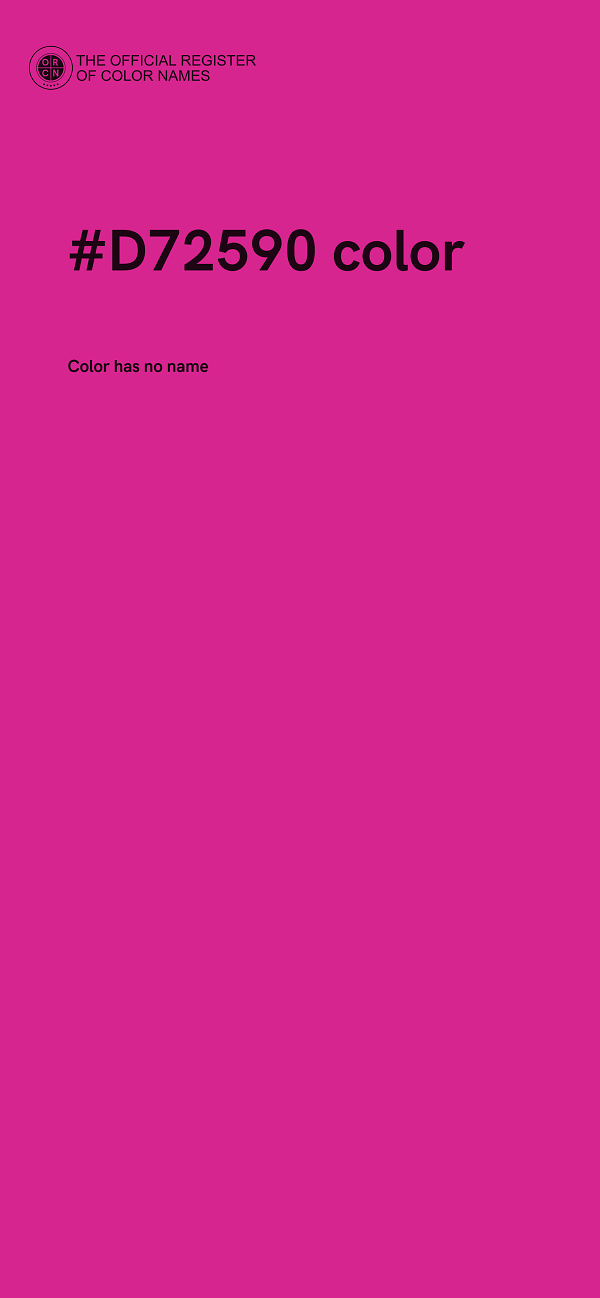 #D72590 color image