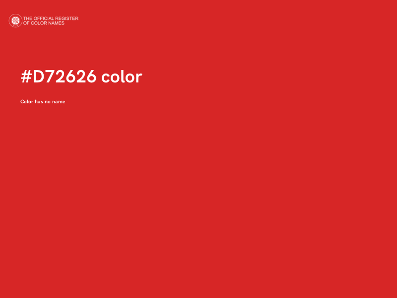 #D72626 color image