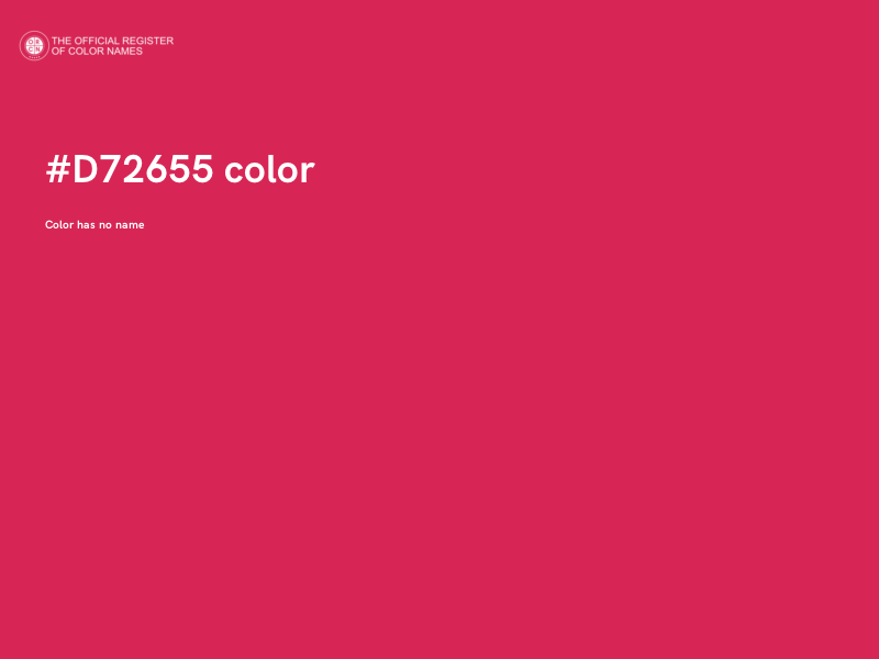 #D72655 color image