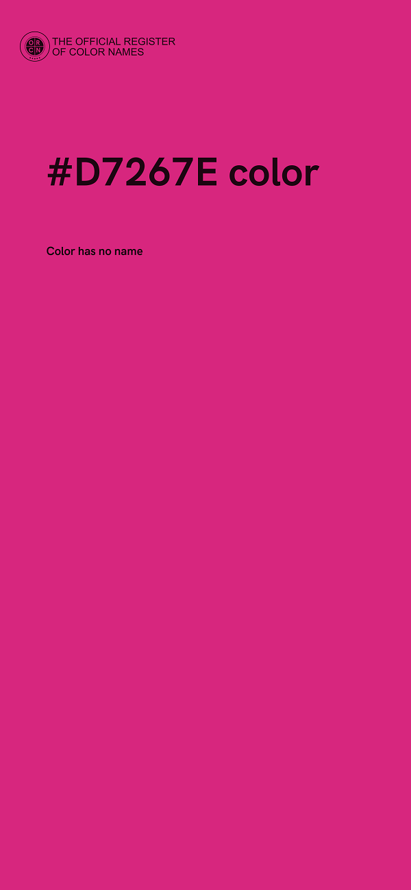 #D7267E color image