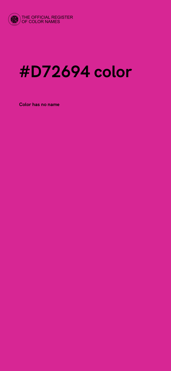 #D72694 color image