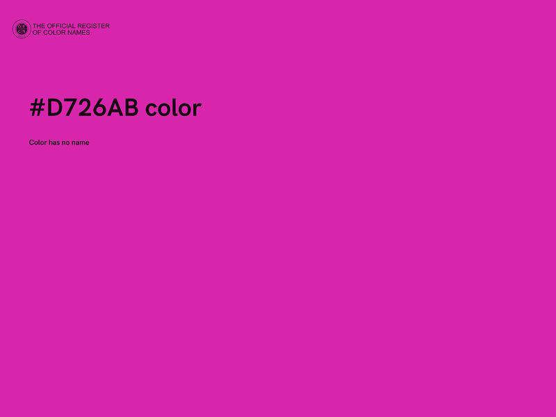 #D726AB color image