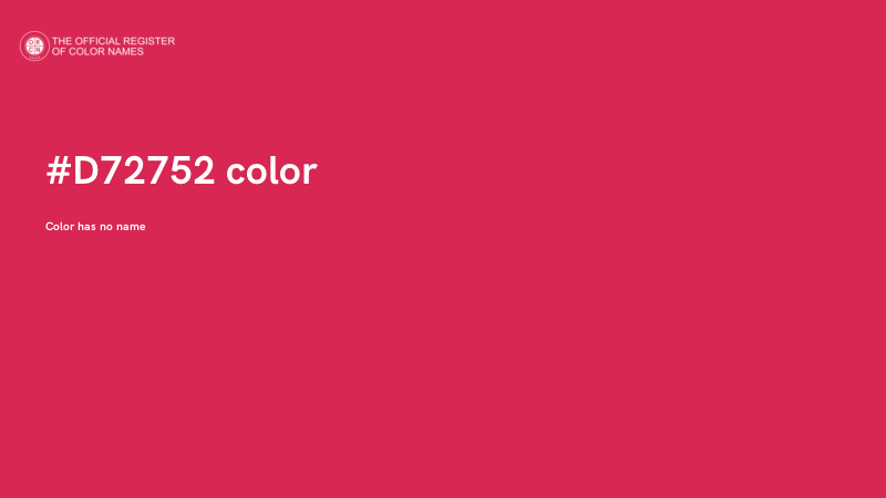 #D72752 color image