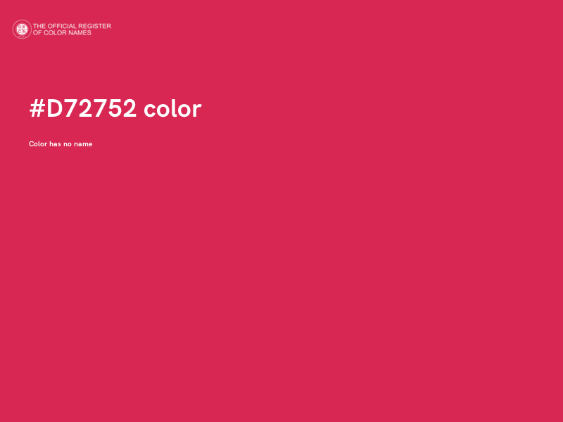 #D72752 color image