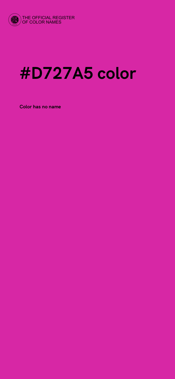 #D727A5 color image
