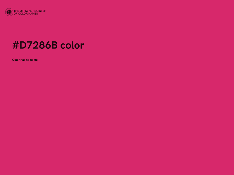 #D7286B color image