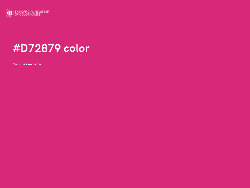 #D72879 color image
