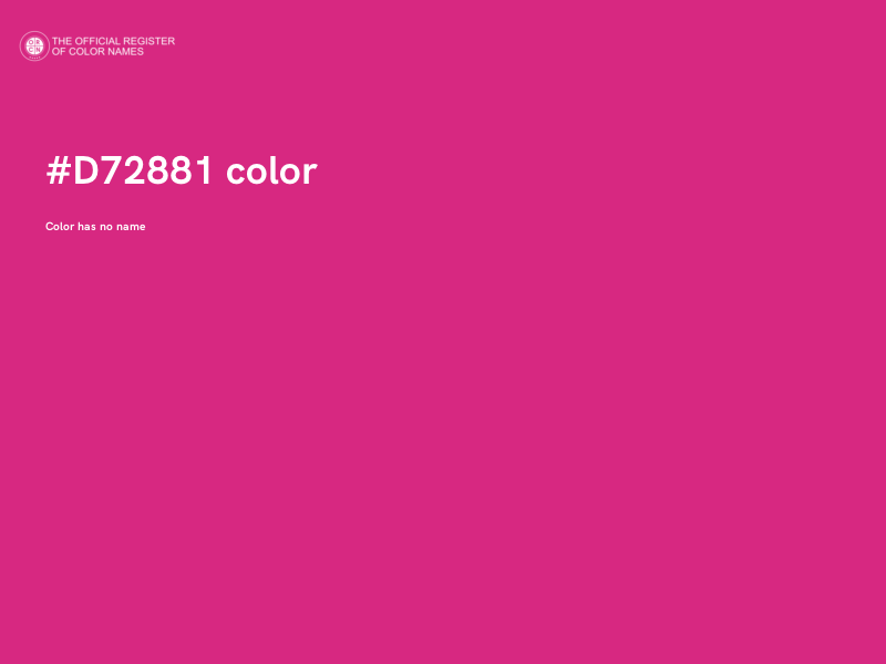#D72881 color image