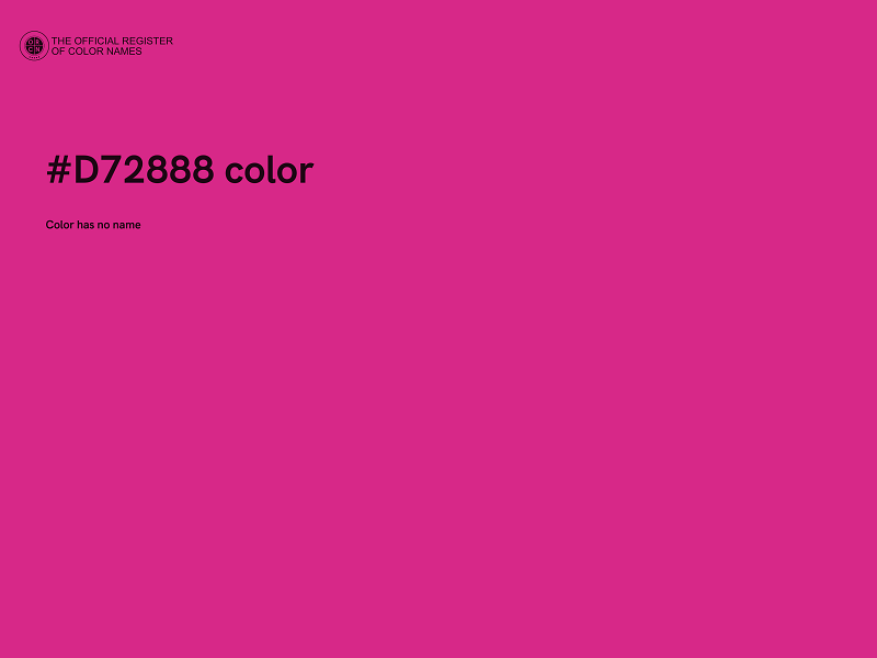 #D72888 color image
