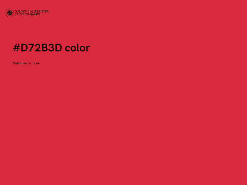 #D72B3D color image