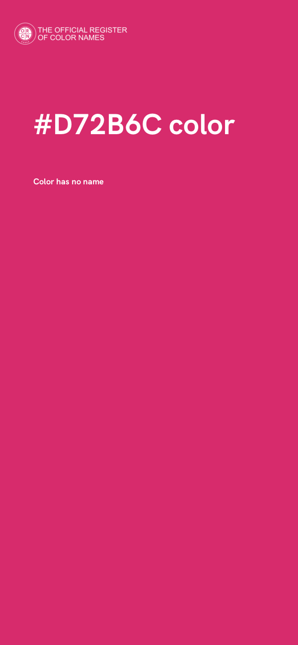 #D72B6C color image
