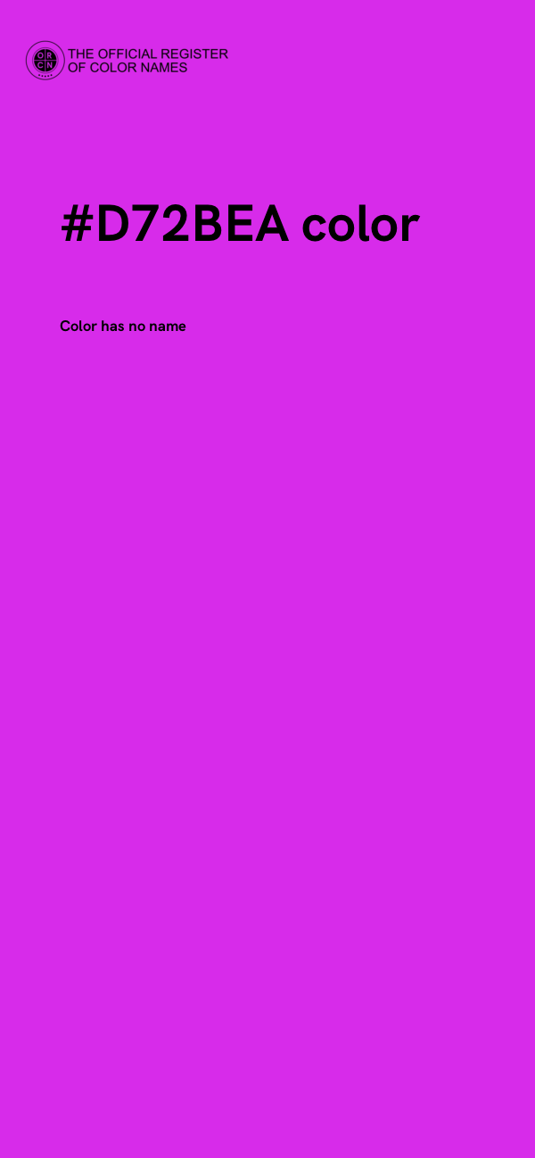 #D72BEA color image