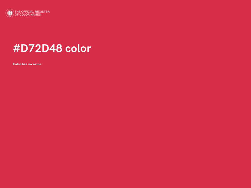 #D72D48 color image