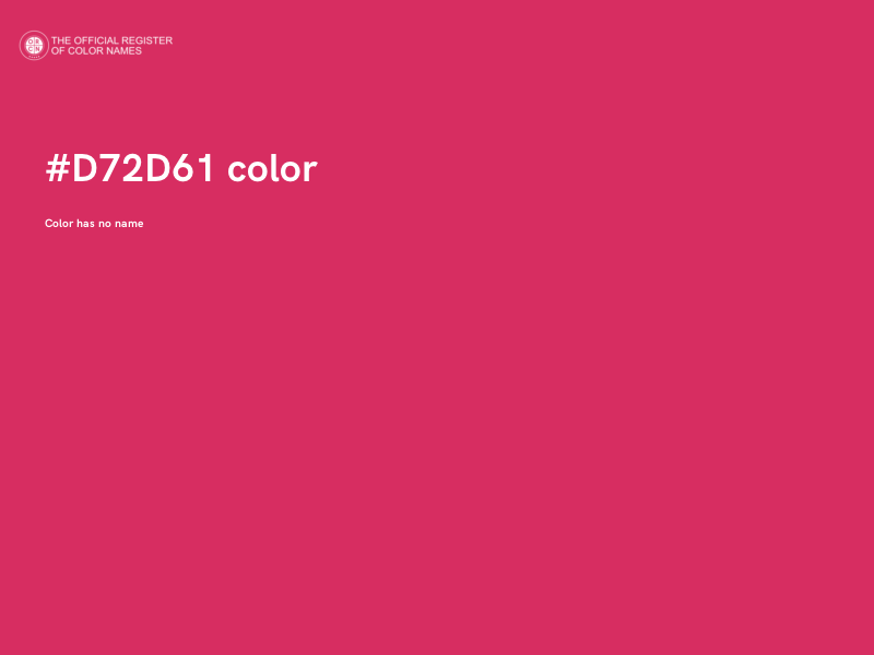 #D72D61 color image
