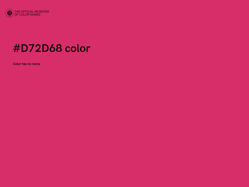 #D72D68 color image