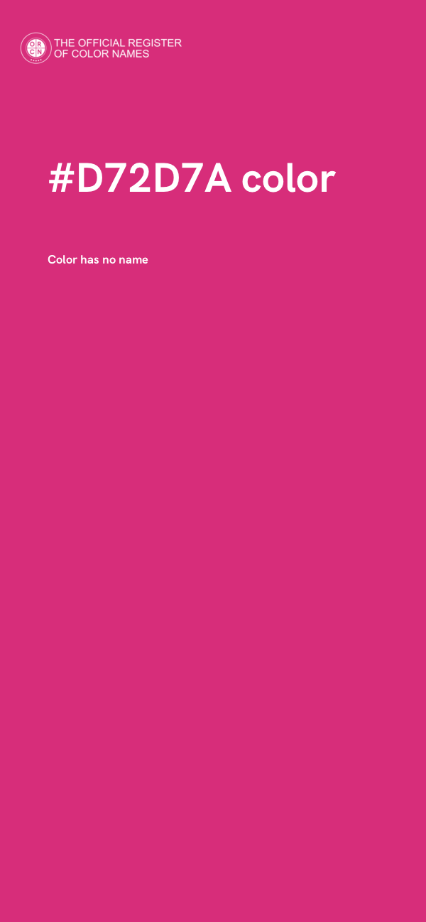 #D72D7A color image