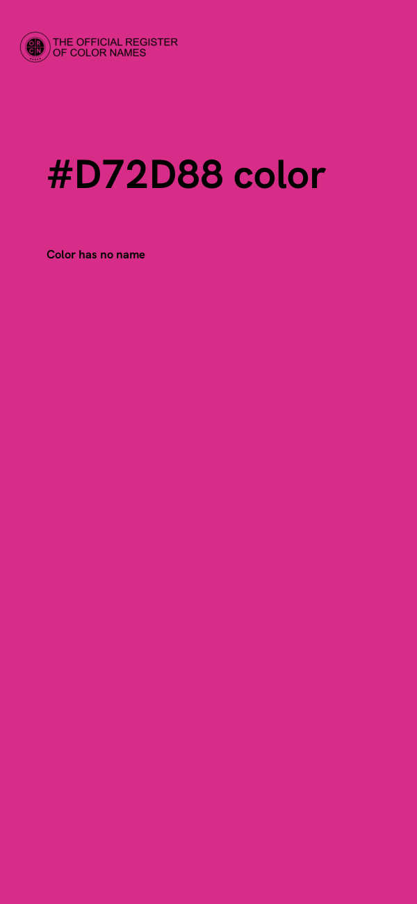 #D72D88 color image