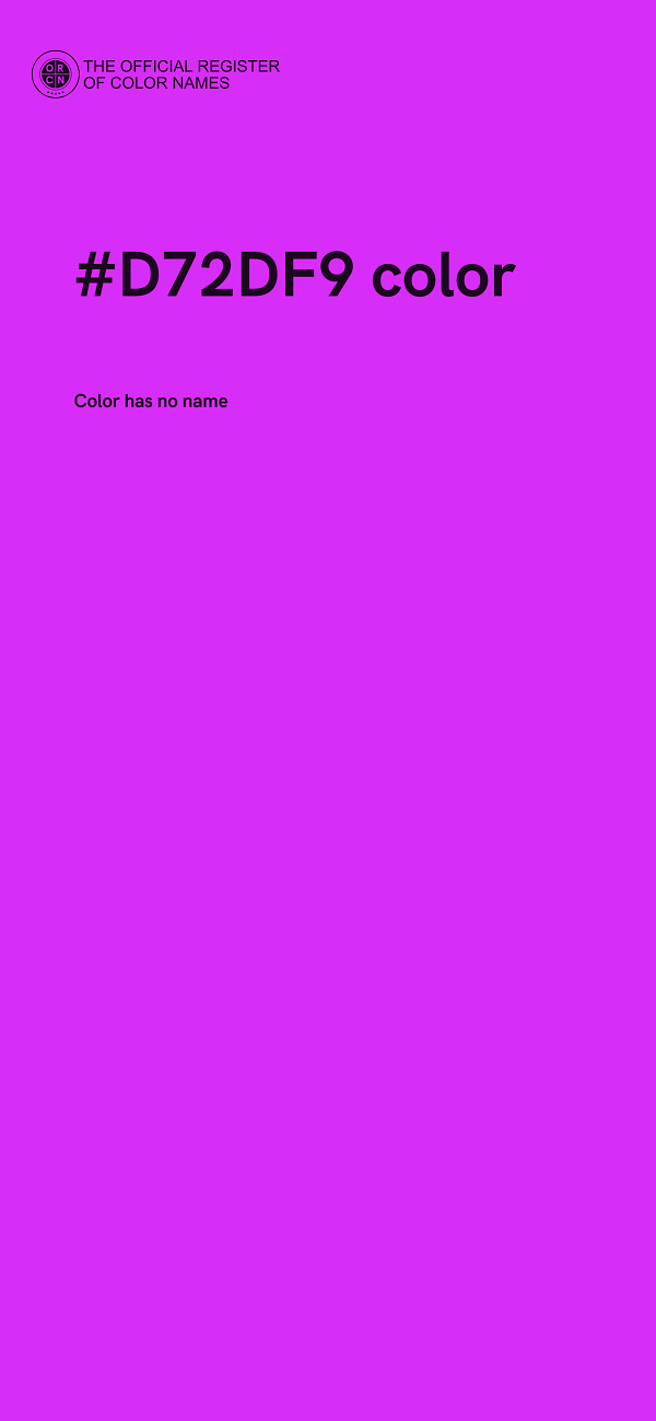 #D72DF9 color image