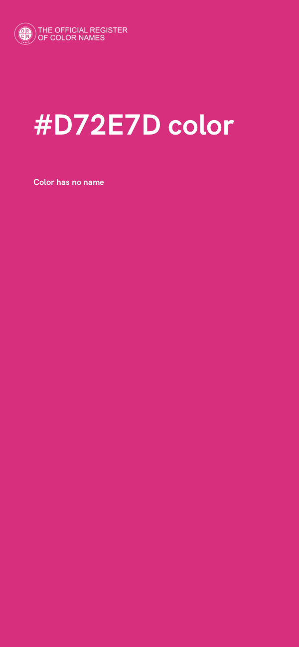 #D72E7D color image
