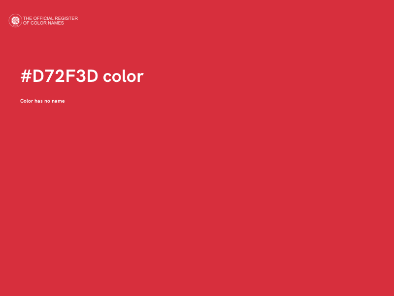 #D72F3D color image