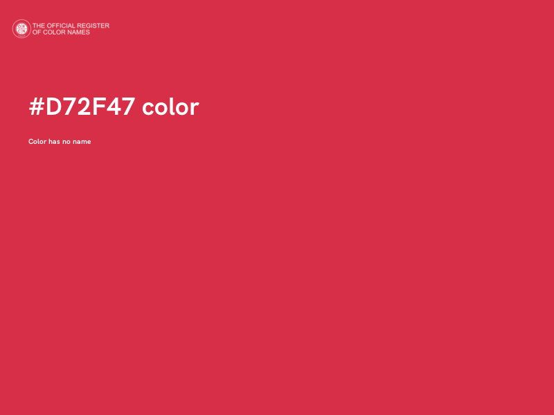 #D72F47 color image