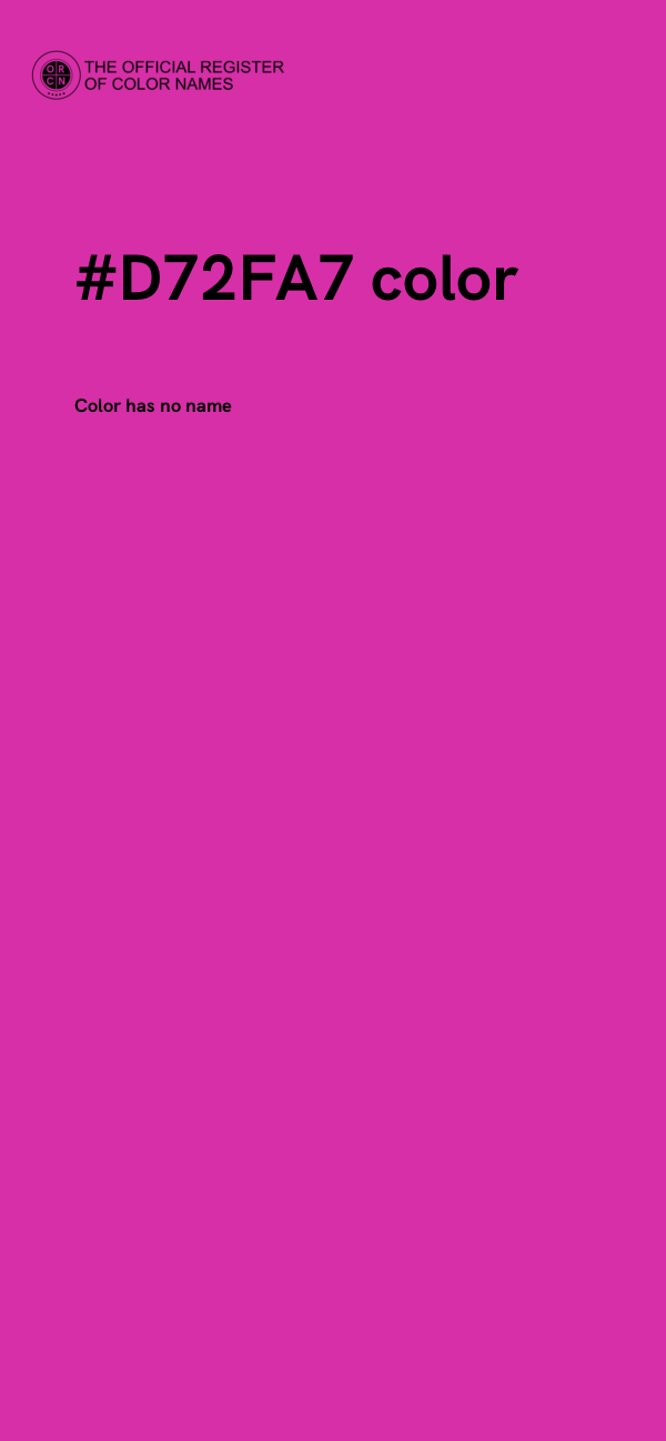 #D72FA7 color image