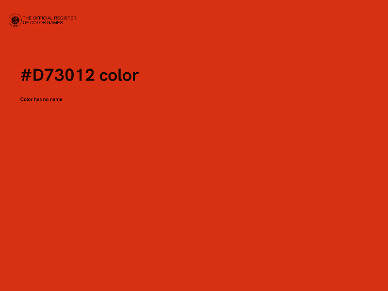 #D73012 color image