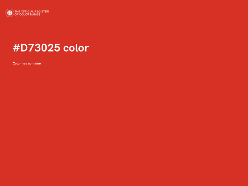 #D73025 color image
