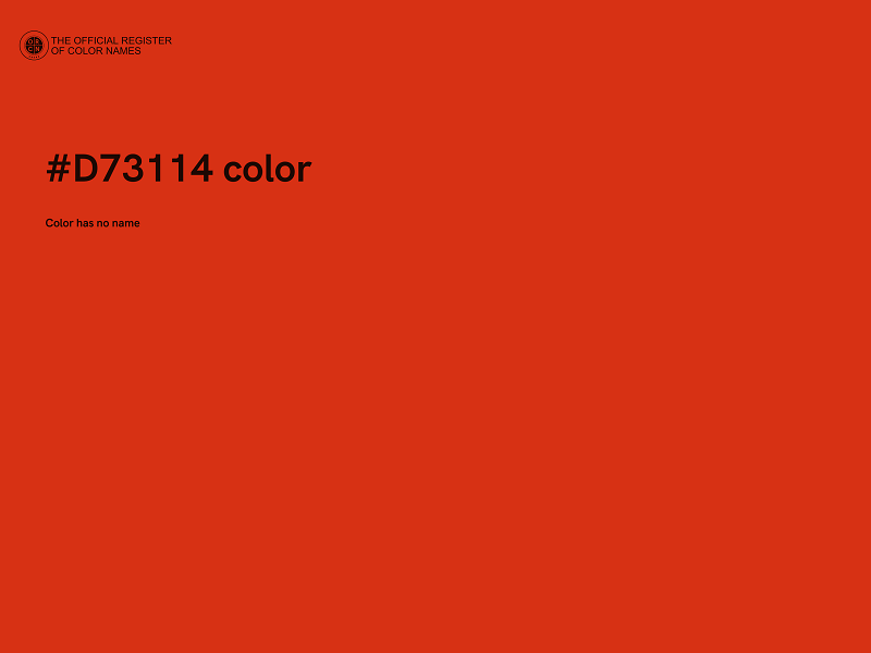 #D73114 color image